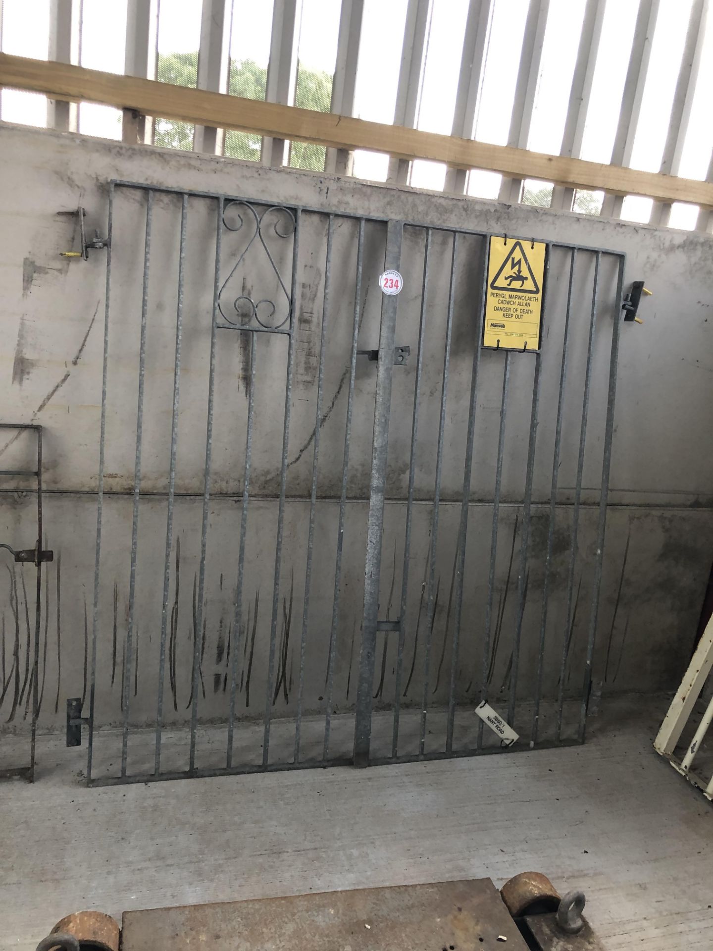 Pair of Galvanised gates approx 6ft