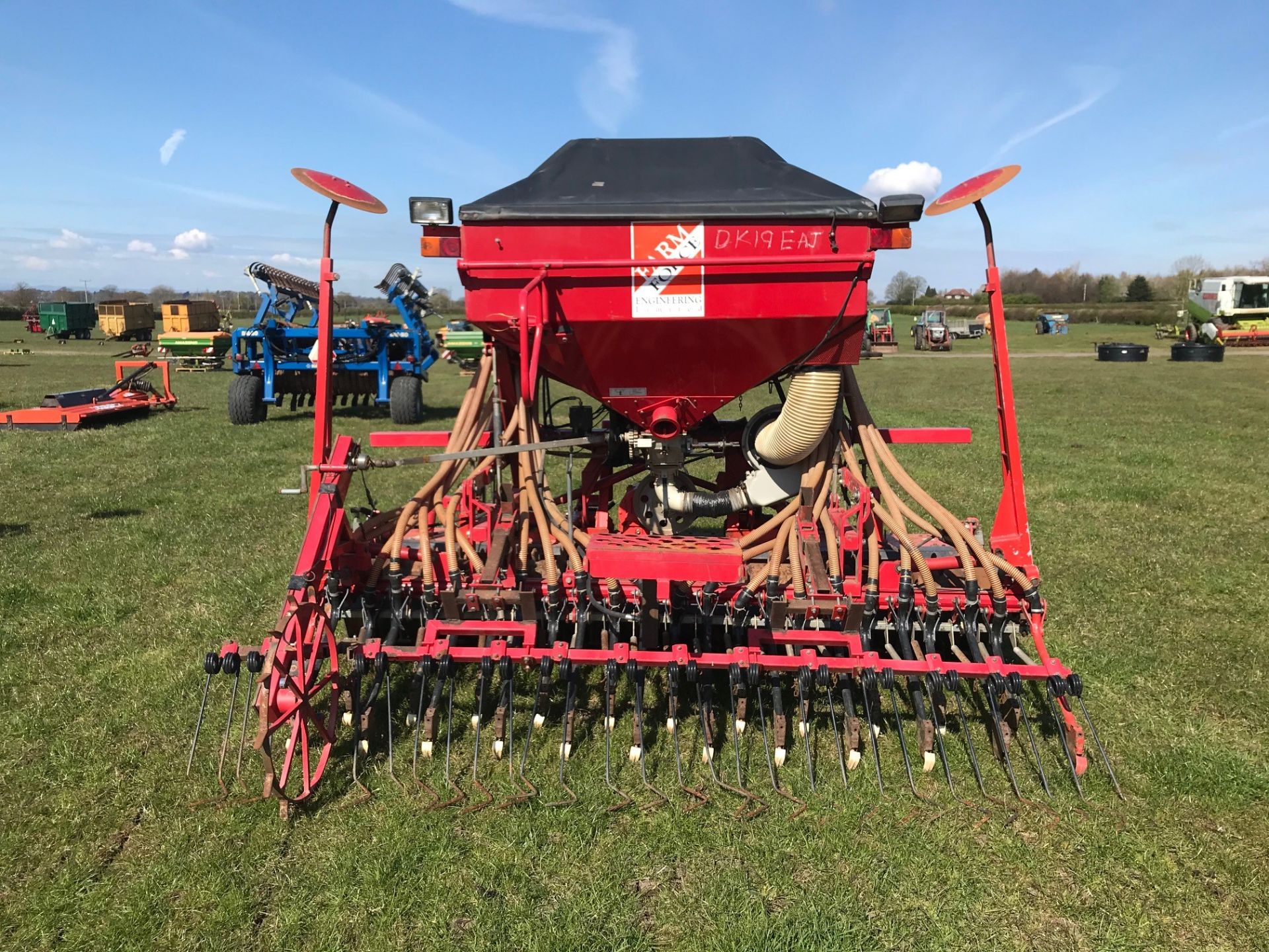 KRM 3m Power Harrow & Farm-Force Pneumatic Combination Drill. Manual PTO and Monitor