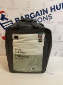 Anti Allergy Synthetic 13.5 Tog Duvet, Single RRP £55