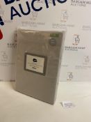 Fine & Silky Egyptian Cotton 400 Thread Count Percale Flat Sheet, King Size RRP £45
