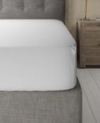 Pure Egyptian Cotton 400 Thread Count Percale Extra Deep Fitted Sheet, Double RRP £45