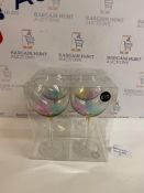 Set of 4 Rainbow Picnic Glasses