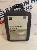 Duck Feather & Down Natural 10.5 Tog Duvet, Single RRP £39.50