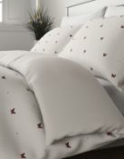 Cotton Rich Butterfly Bedding Set, King Size (minor stain, see image) RRP £39.50