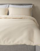 Egyptian Cotton 400 Thread Count Sateen Duvet Cover, Double (minor stain, see image) RRP £69
