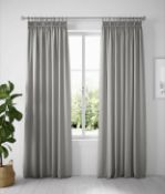 Cotton Mix Pencil Pleat Blackout Curtains RRP £55