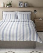 Hadley Pure Cotton Striped Bedding Set, Double RRP £39.50