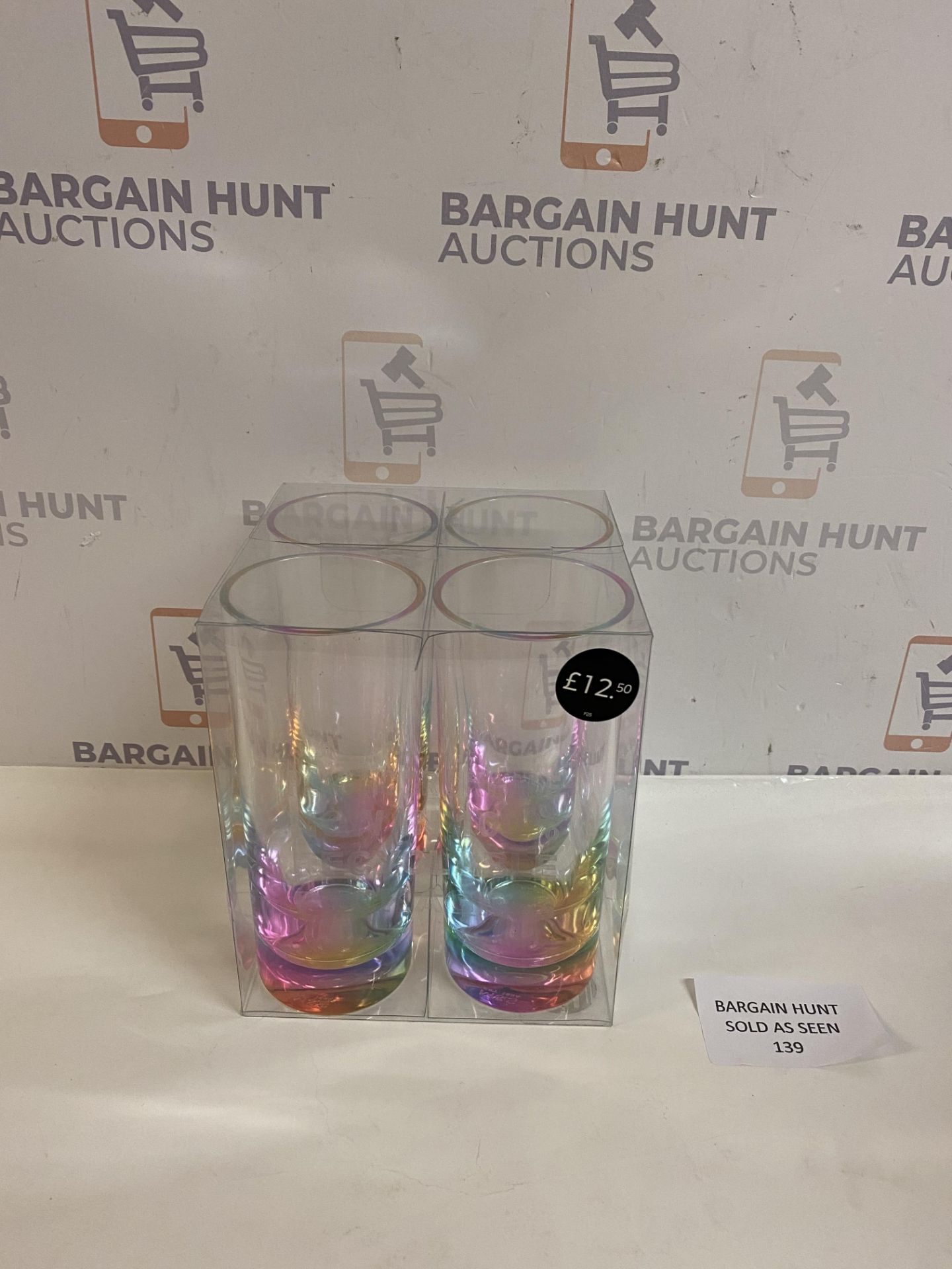 Set of 4 Rainbow Picnic Glasses