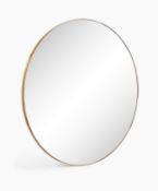 Milan Large Round Mirror, Gold RRP £99