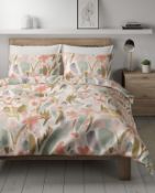 Madeline Pure Cotton Floral Bedding Set, Super King RRP £59