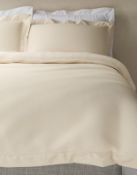 Luxury Egyptian Cotton 400 Thread Count Percale Duvet Cover, Double RRP £69