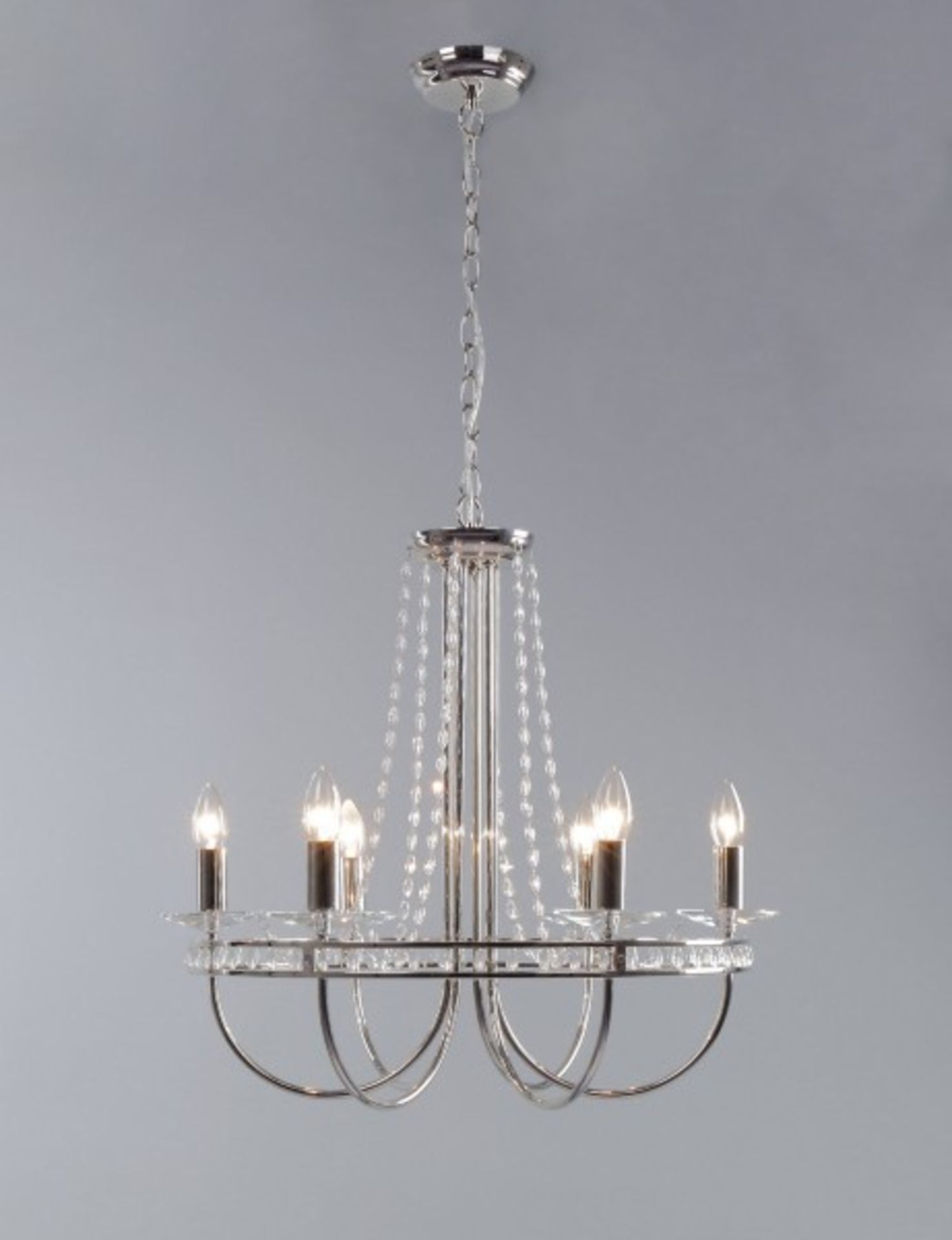 Crystal 6 Light Chandelier RRP £189