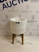 Handmade Medium White On Legs Planter