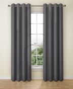 Lined Banbury Weave Eyelet Curtains RRP £75