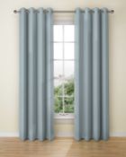 Lined Banbury Weave Eyelet Curtains RRP £135