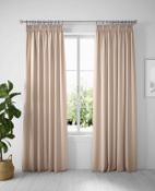 Cotton Mix Pencil Pleat Blackout Curtains RRP £89