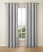Lined Banbury Weave Eyelet Curtains RRP £65