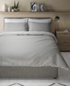Cotton Rich Waffle Textured Bedding Set, Super King RRP £79