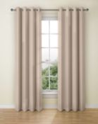 Lined Banbury Weave Eyelet Curtains RRP £55