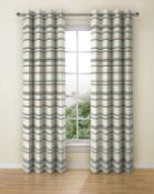 Lined Triangle Chenille Eyelet Curtains RRP £69