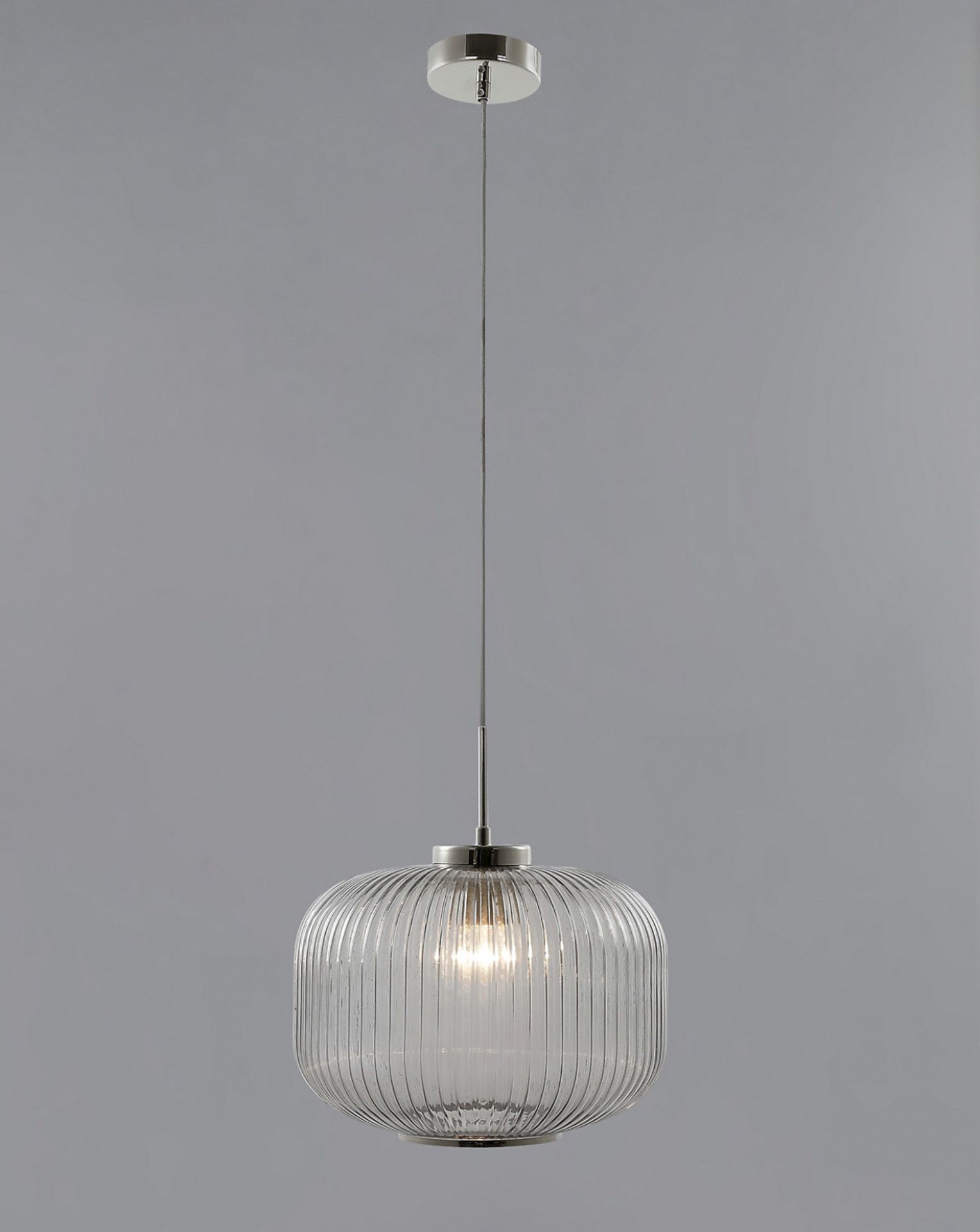 Ribbed Glass Ball Pendant RRP £85