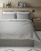 Cotton Rich Waffle Textured Bedding Set, Super King RRP £79