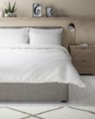 Pure Egyptian Cotton 400 Thread Count Duvet Cover, King Size RRP £79