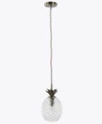 Puerto Pendant Light, Antique Brass RRP £59