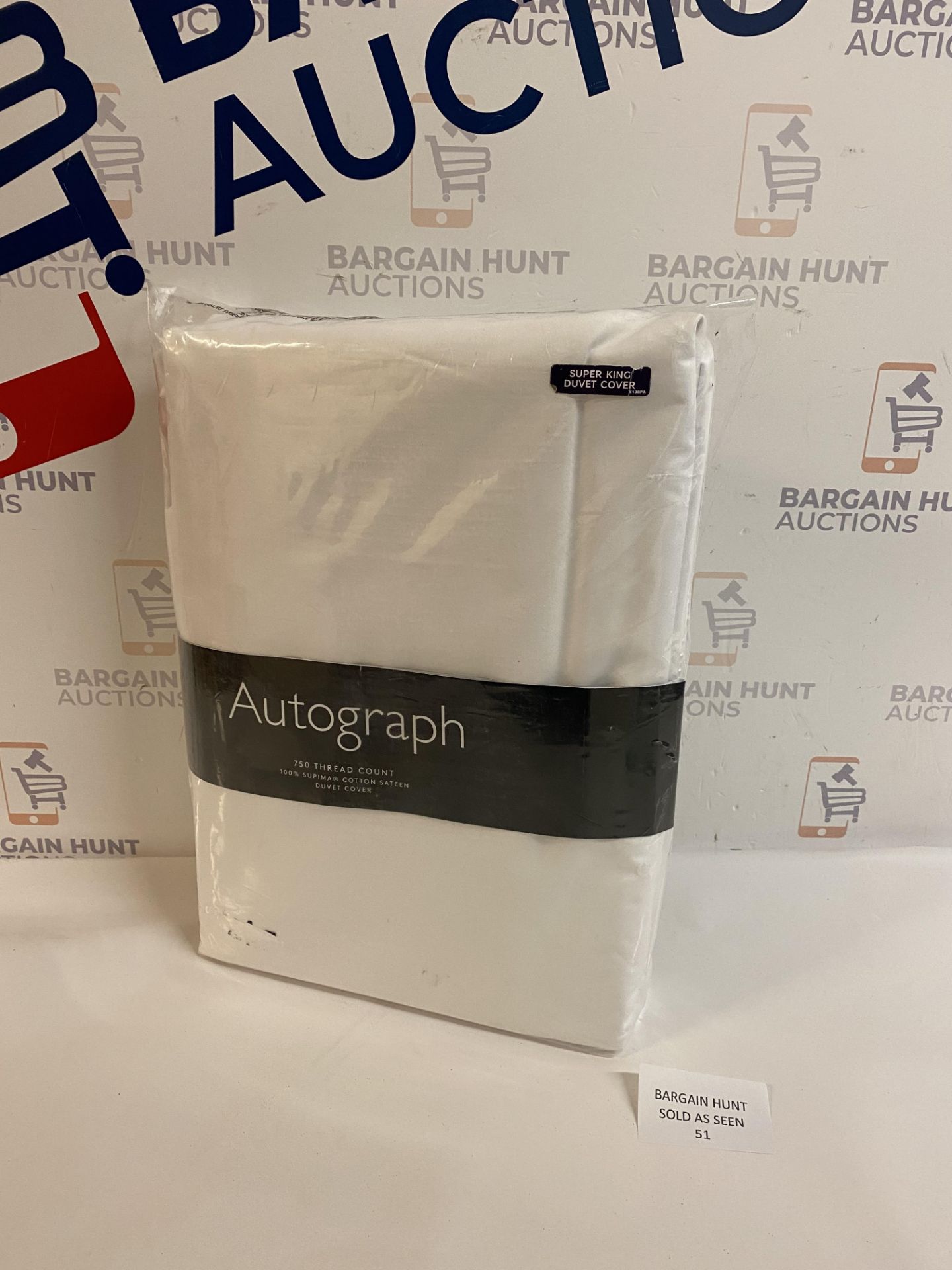 Autograph Supima Cotton 750 Thread Count Duvet Cover, Super King RRP £145 - Image 2 of 2