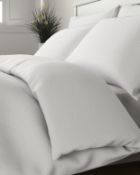 Pure Cotton Geometric Matelesse Bedding Set, Super King RRP £99