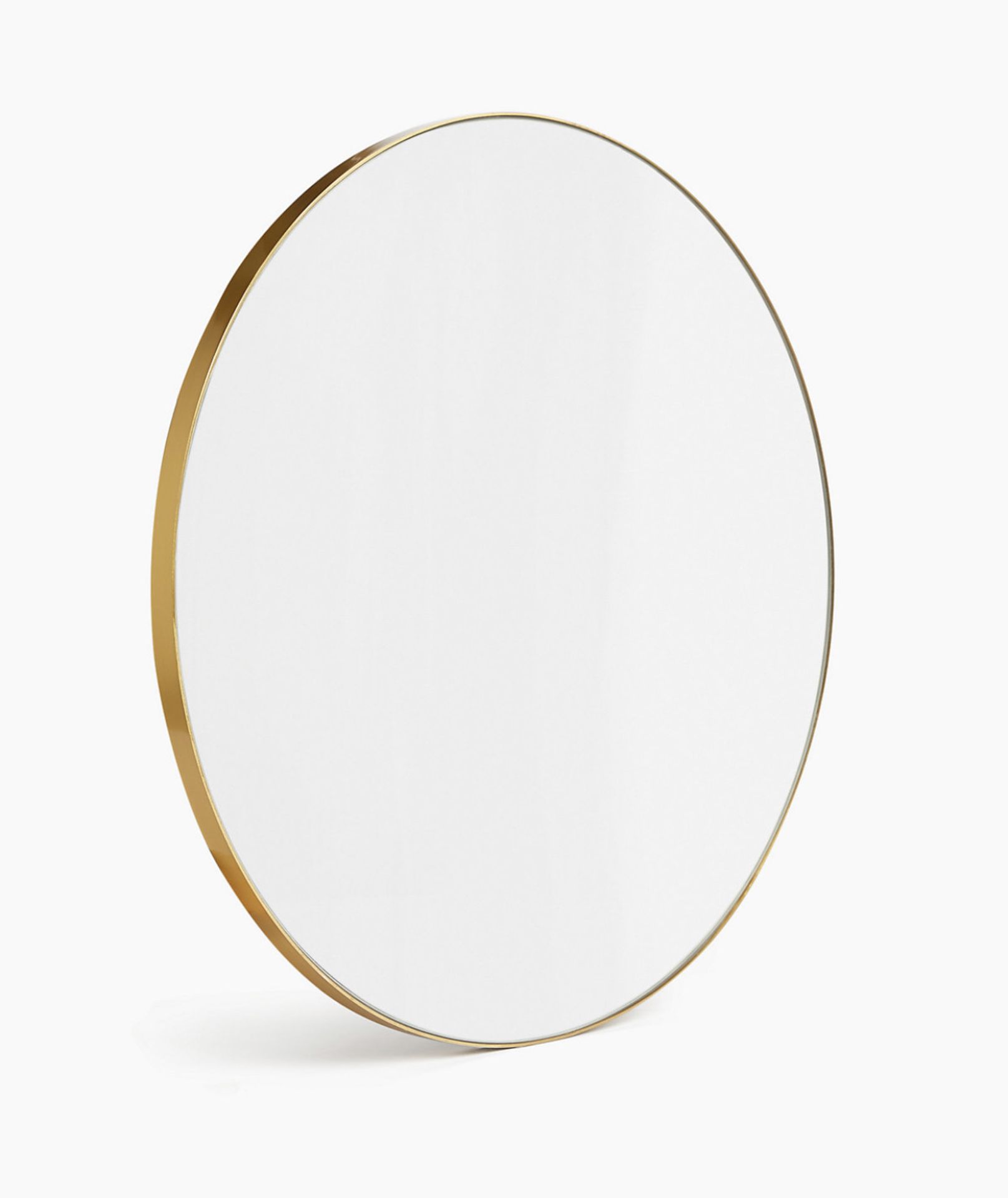Milan Small Round Mirror, Antique Brass (colour may vary, see image) RRP £69
