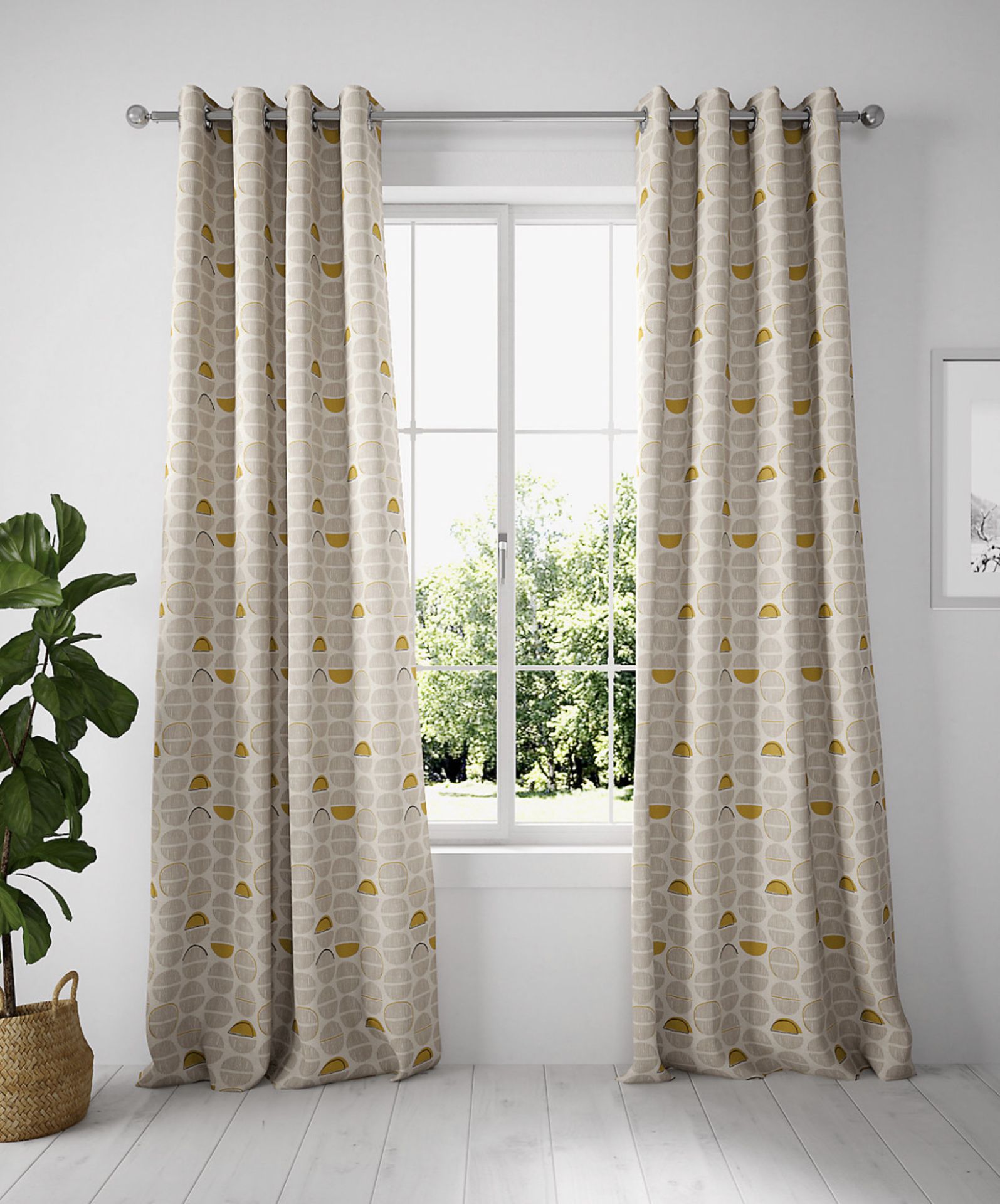 Layla Circles Eyelet Curtains RRP £89