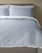 Pure Cotton Striped Seersucker Bedding Set, King Size RRP £69