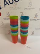 Set of 24 Durable Plastic Kids Cups