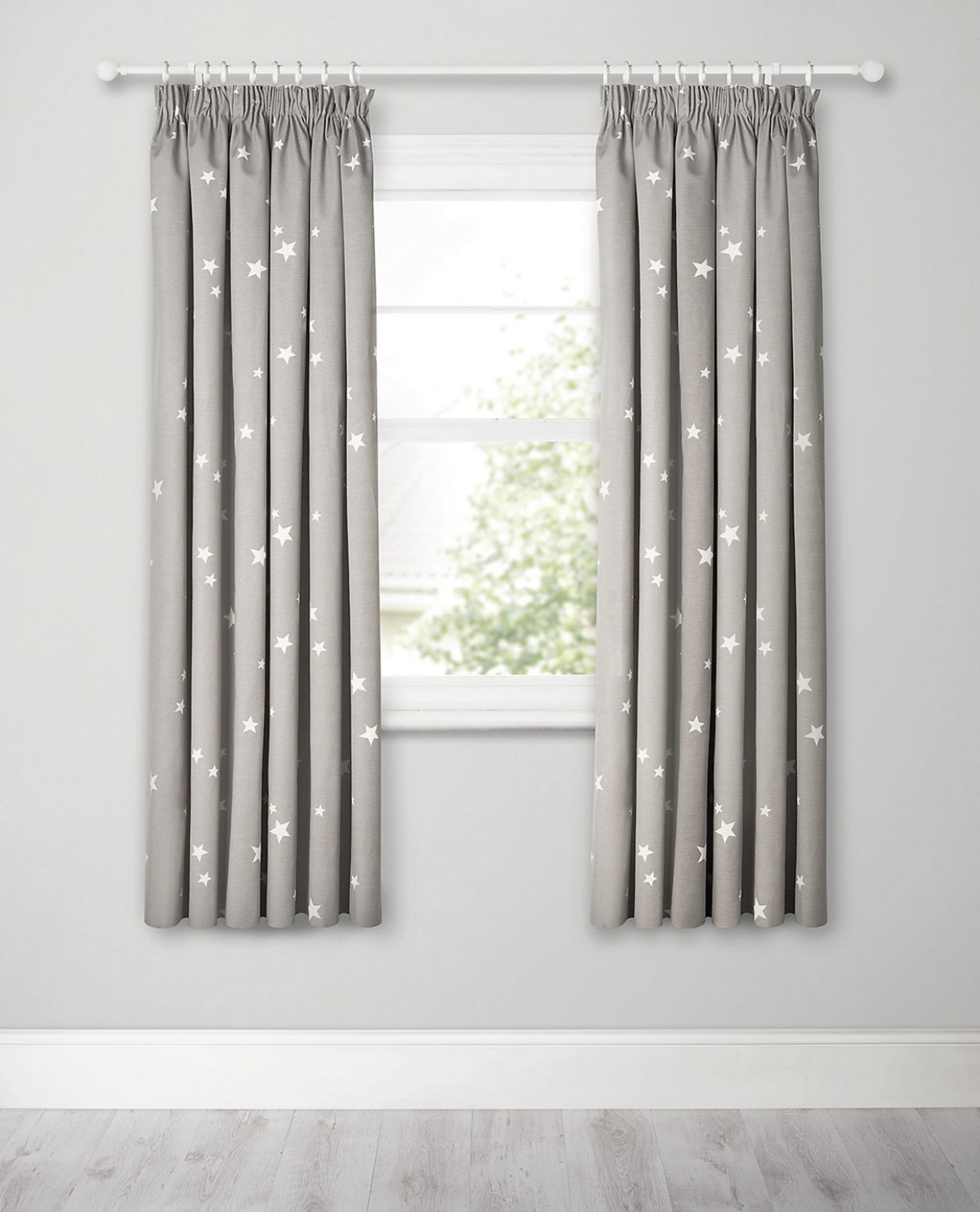 Star Pencil Pleat Blackout Kids Curtains RRP £89