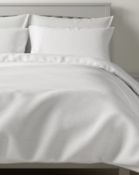 Pure Cotton Geometric Matelasse Bedding Set (missing 1 pillowcase), King Size RRP £89