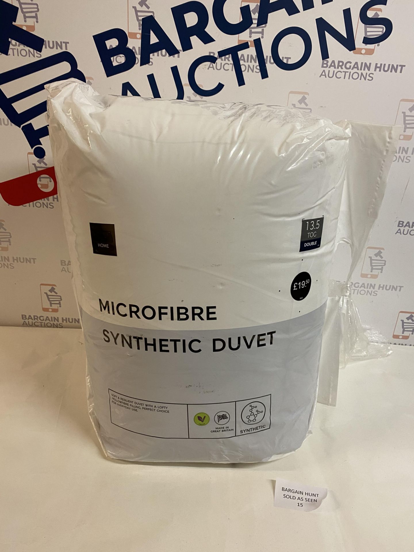 Microfibre Synthetic 13.5 Tog Duvet, Double