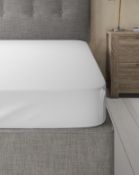Percale Fitted Sheet, Small Double