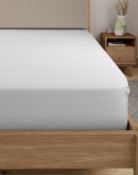 Egyptian Cotton 400 Thread Count Percale Extra Deep Fitted Sheet, Super King RRP £55