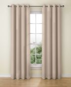 Lined Banbury Weave Eyelet Curtains RRP £75