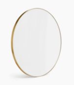 Milan Small Round Mirror, Gold RRP £69