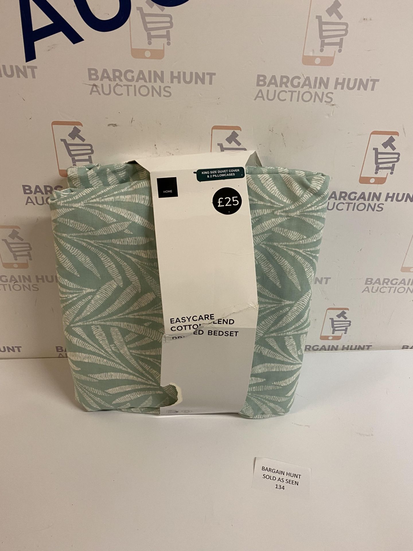 Easycare Cotton Blend Fern Print Bedding Set, King Size - Image 2 of 2