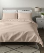 Pure Cotton Waffle Bedding Set, Double RRP £49.50