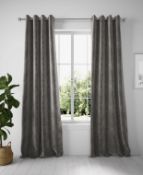 Lined Velvet Eyelet Curtains RRP £119