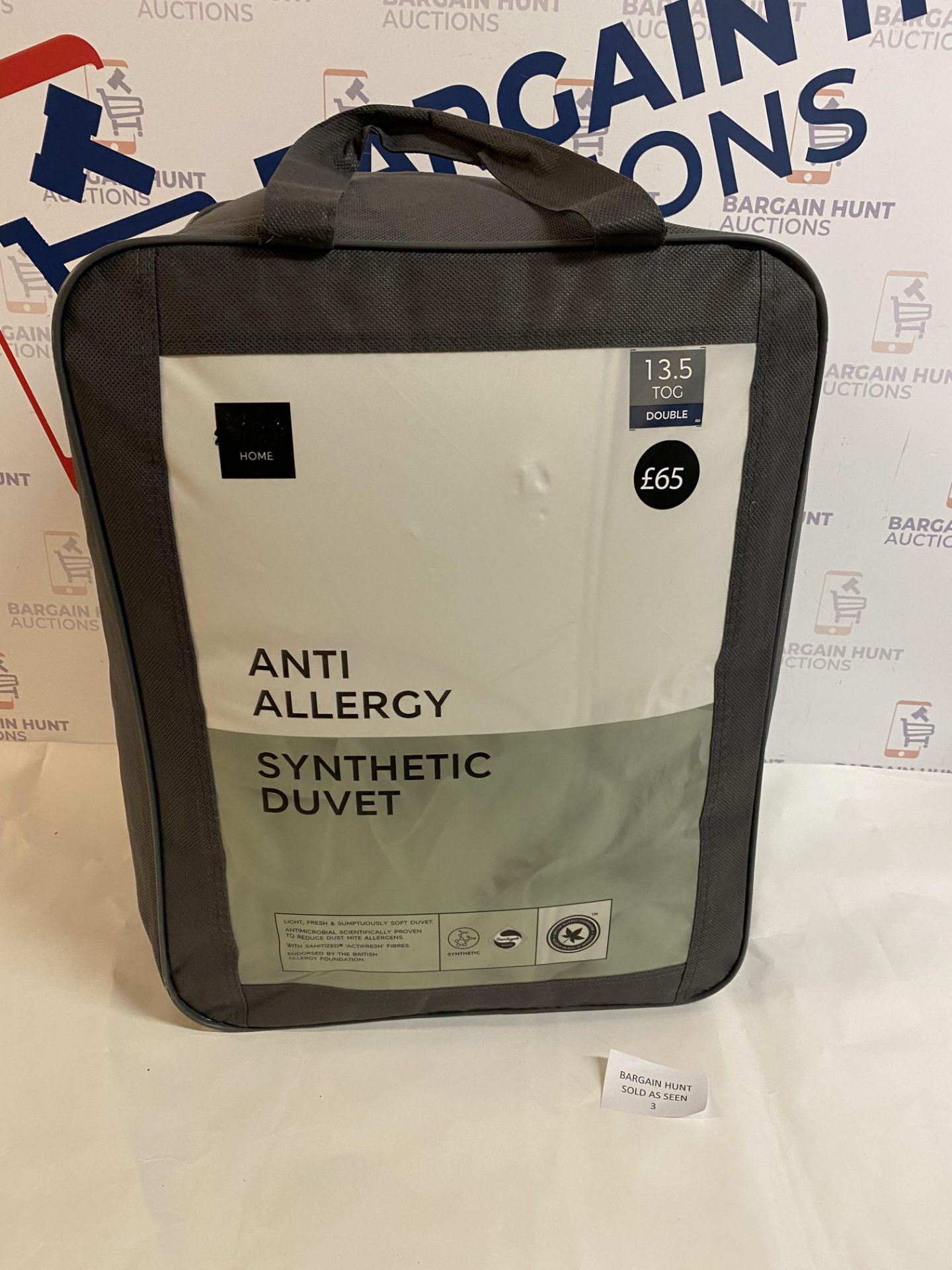 Anti Allergi Synthetic 13.5 Tog Duvet, Double RRP £65