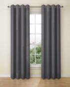 Lined Banbury Weave Eyelet Curtains RRP £75