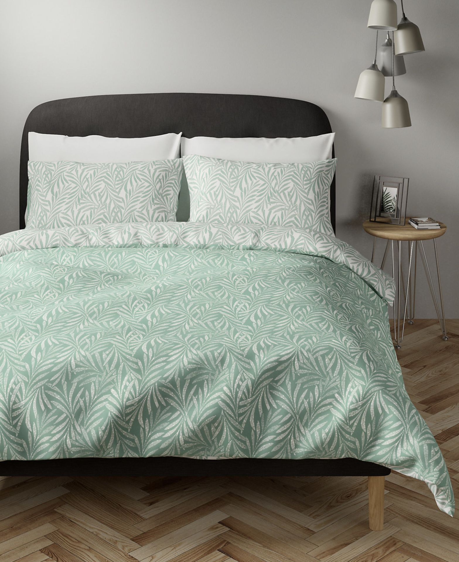 Easycare Cotton Blend Fern Print Bedding Set, King Size