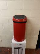 Brabantia Touch Bin 60 L - Passion Red RRP £115