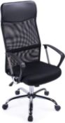 Exofcer High Curved Back Mesh Home Office Chair RRP £69