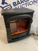 NETTA Electric Fireplace Stove Heater Log Wood Burner Effect (needs attention, see image)